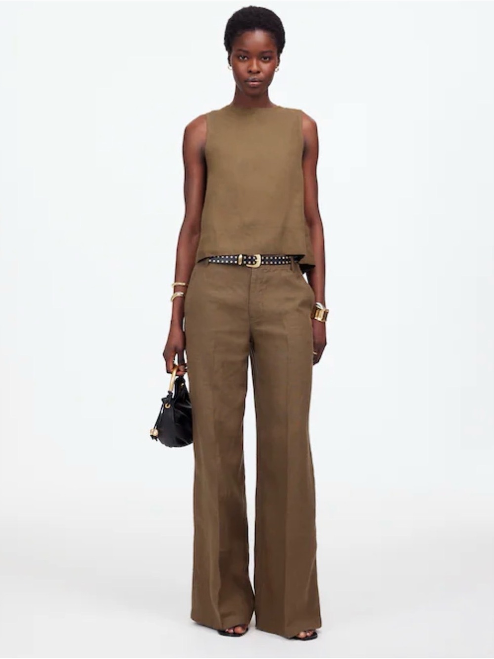Madewell Zoe Relaxed Wide Pant in 100% linen, size 2